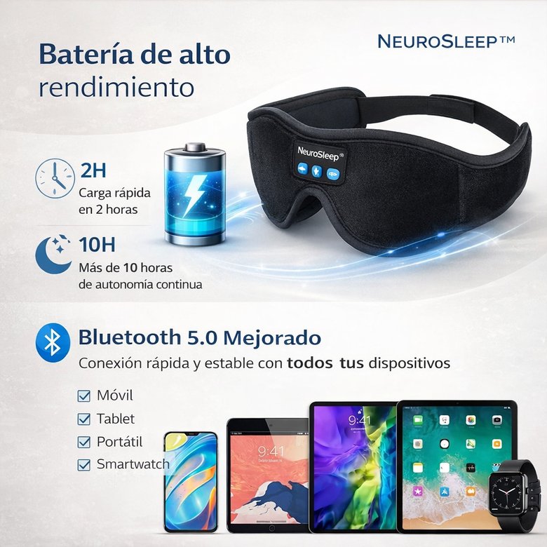 NeuroSleep™ Pro - Diseñado para un descanso profundo y de máxima calidad.